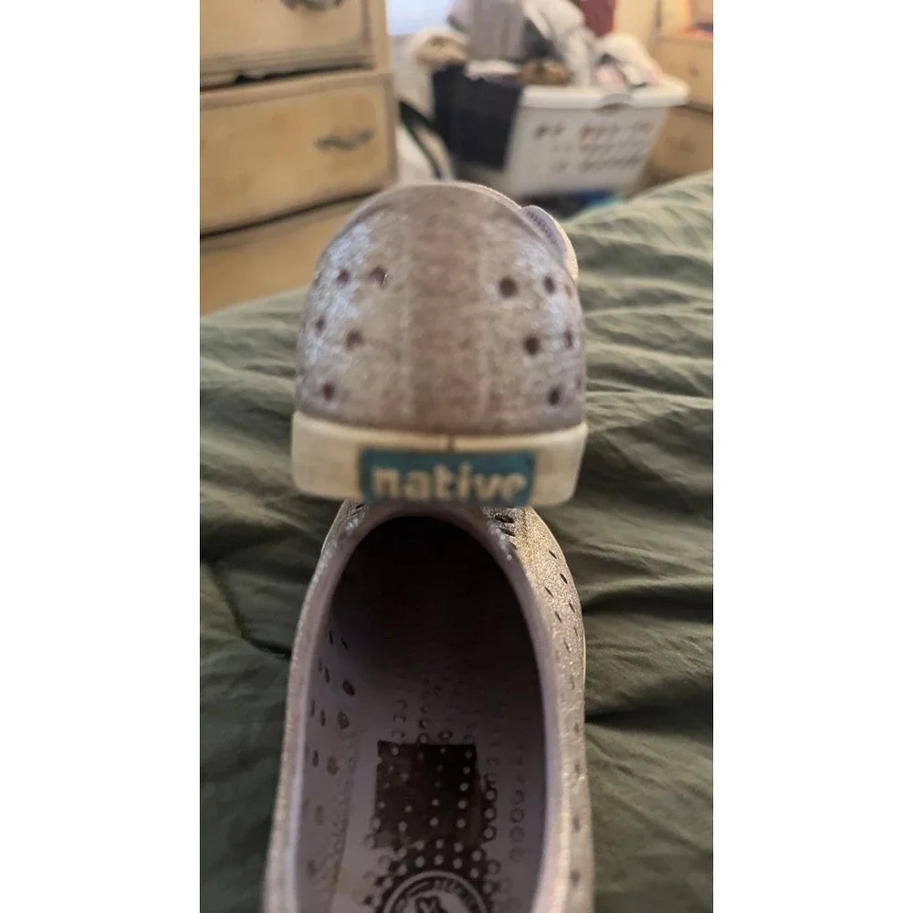 Native Kids' Glitter Slip-On Shoes, 9
